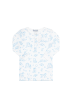 Blue Lone Star Toile Pajamas - Blissfully Lavender BoutiqueNella Pima