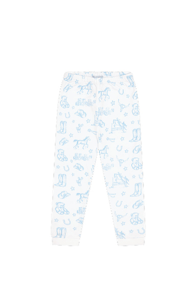 Blue Lone Star Toile Pajamas - Blissfully Lavender BoutiqueNella Pima