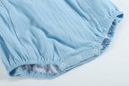 Blue Pumpkin Bubble Ruffle Romper