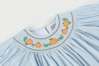 Blue Pumpkin Gingham Smocked Bishop Dress
