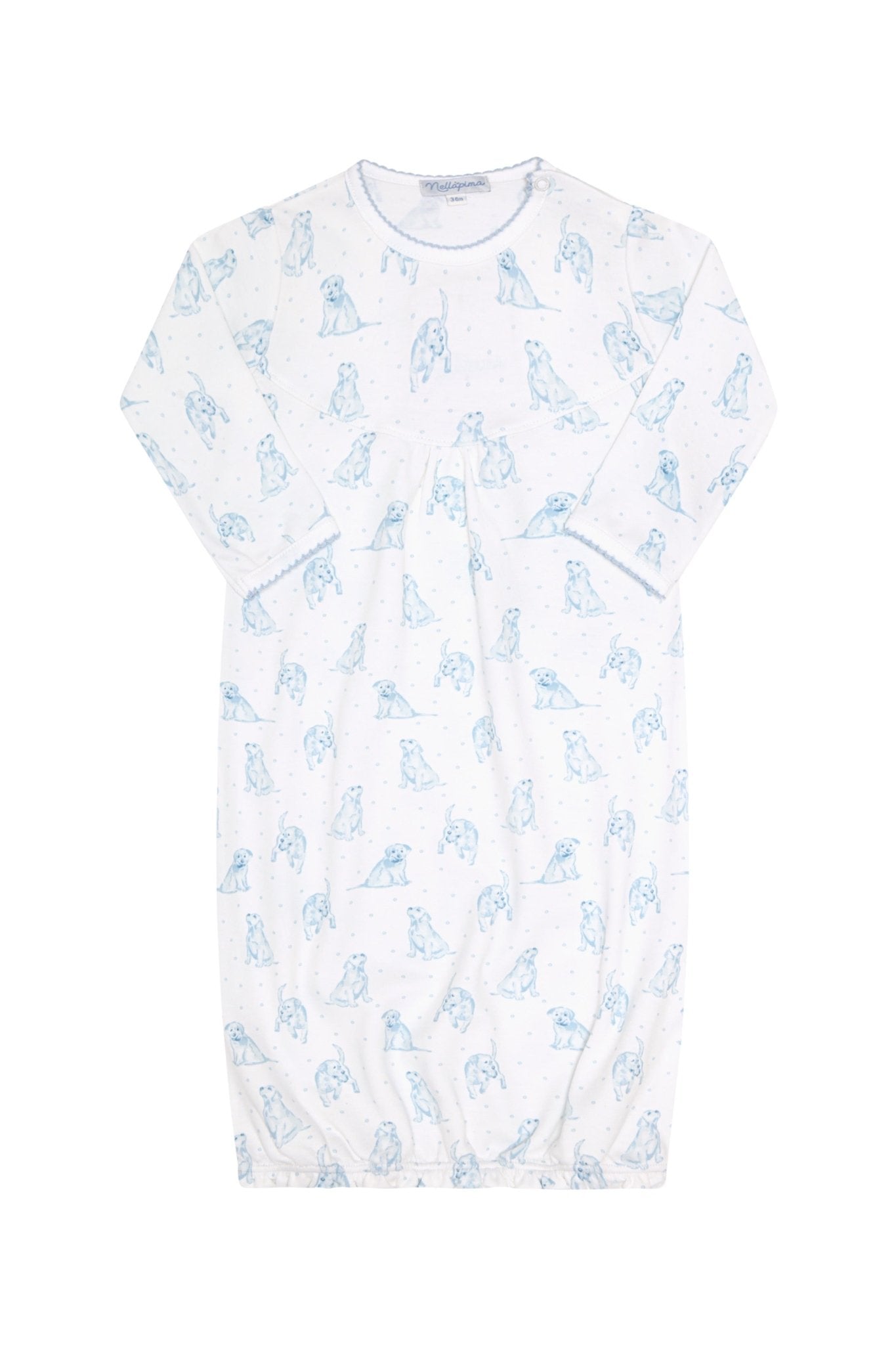 Blue Puppy Love Print Gown - Blissfully Lavender BoutiqueNella Pima