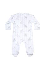 Blue Rocking Horse Footie - Blissfully Lavender BoutiqueNella Pima