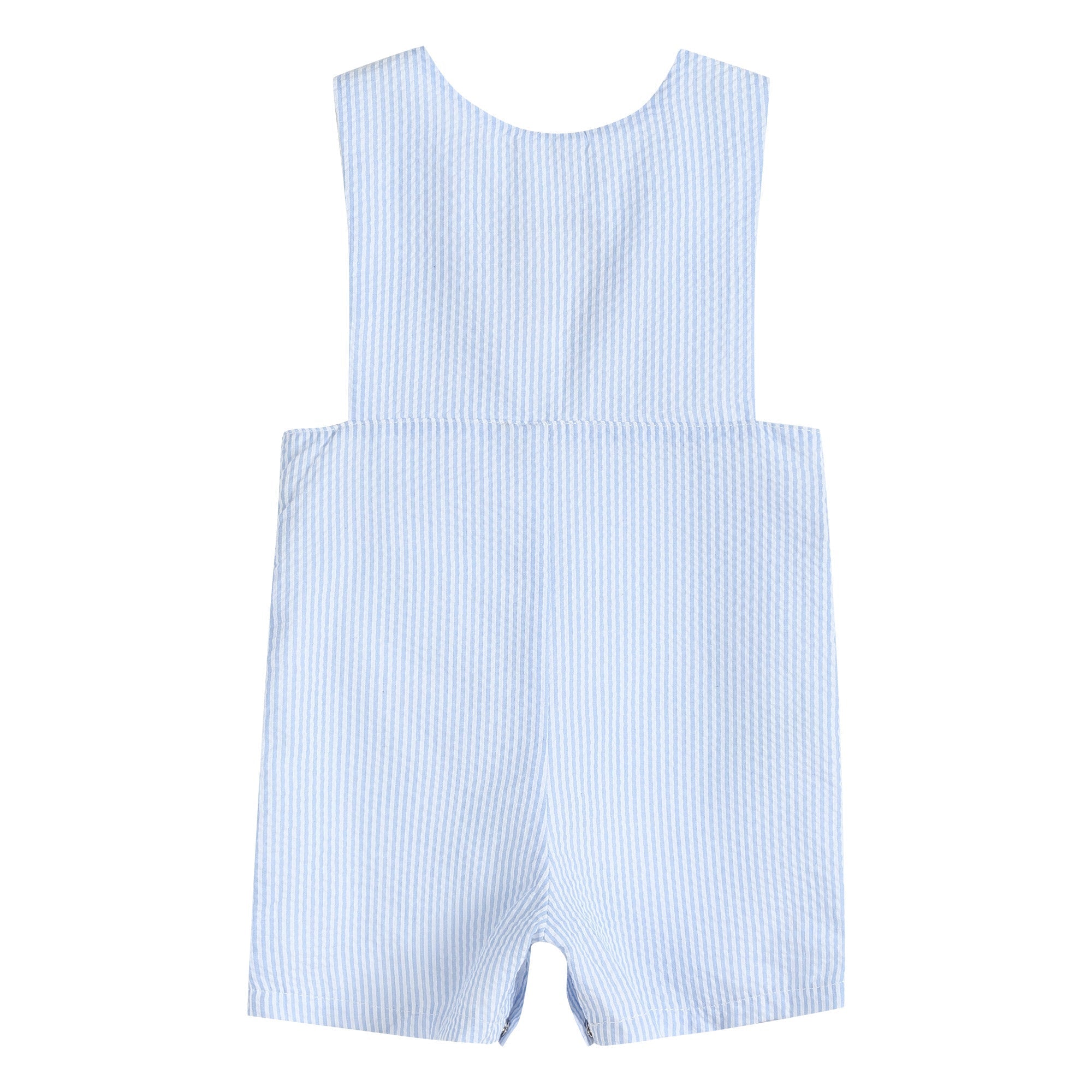 Blue Seersucker Easter Bunny Smocked Jon Jons