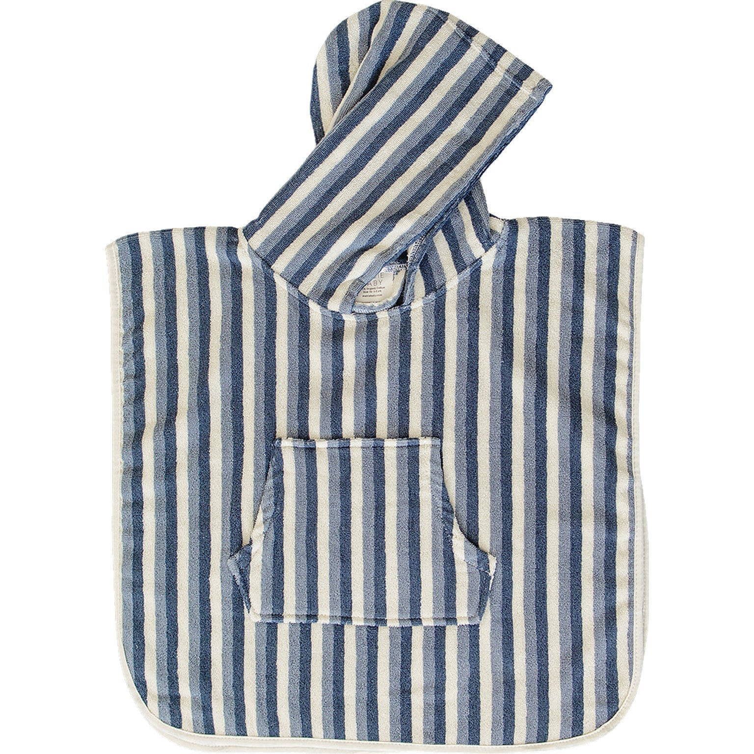 Blue Stripe Organic Cotton Kids Beach Poncho - Blissfully Lavender BoutiqueMebie Baby