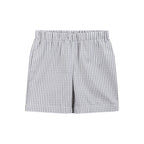 Blue Tractor Smocked Shirt & Gray Shorts Set