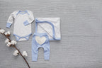 Little Boy Blue Heart Pants