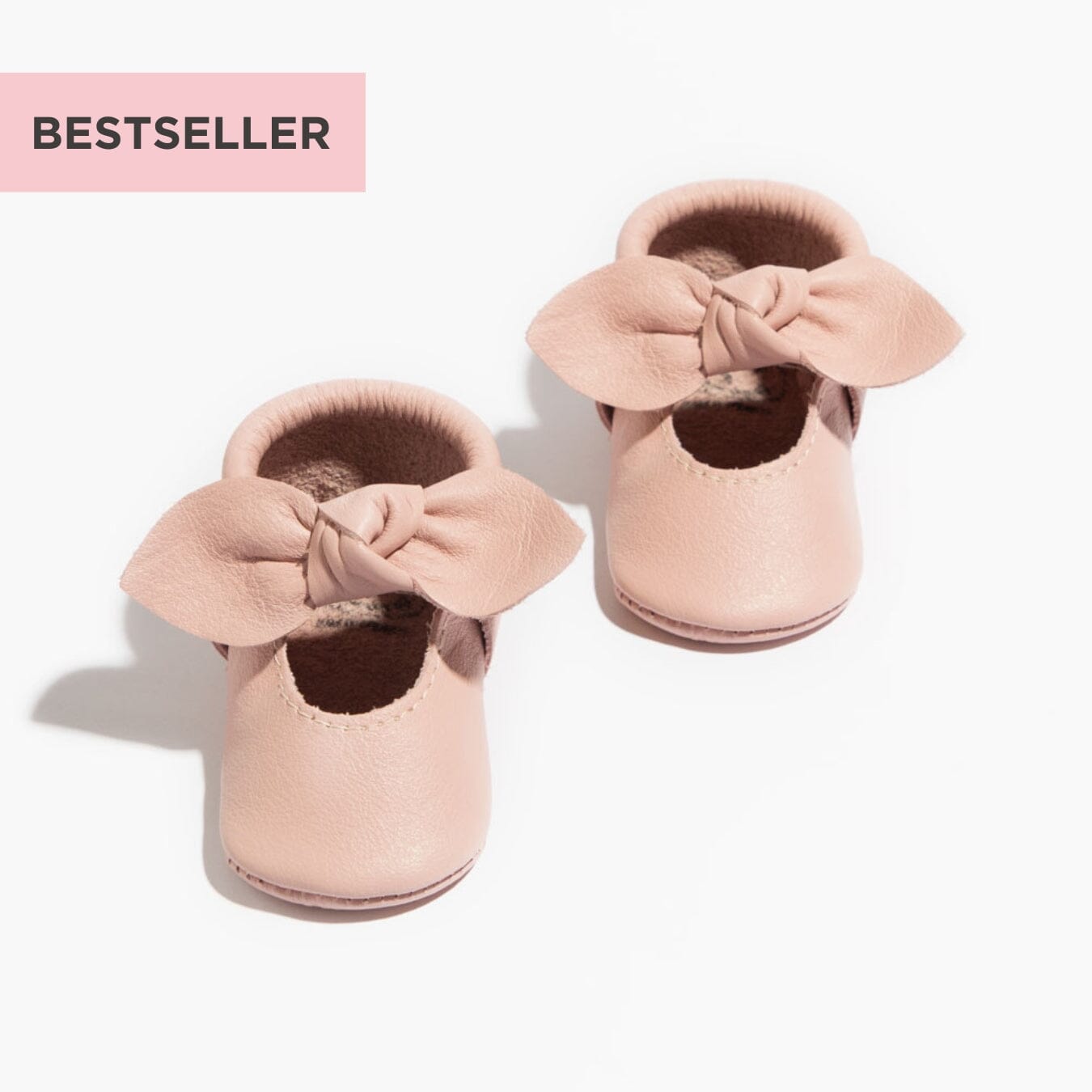Blush Knotted Bow Baby Shoe - Blissfully Lavender BoutiqueFreshly Picked
