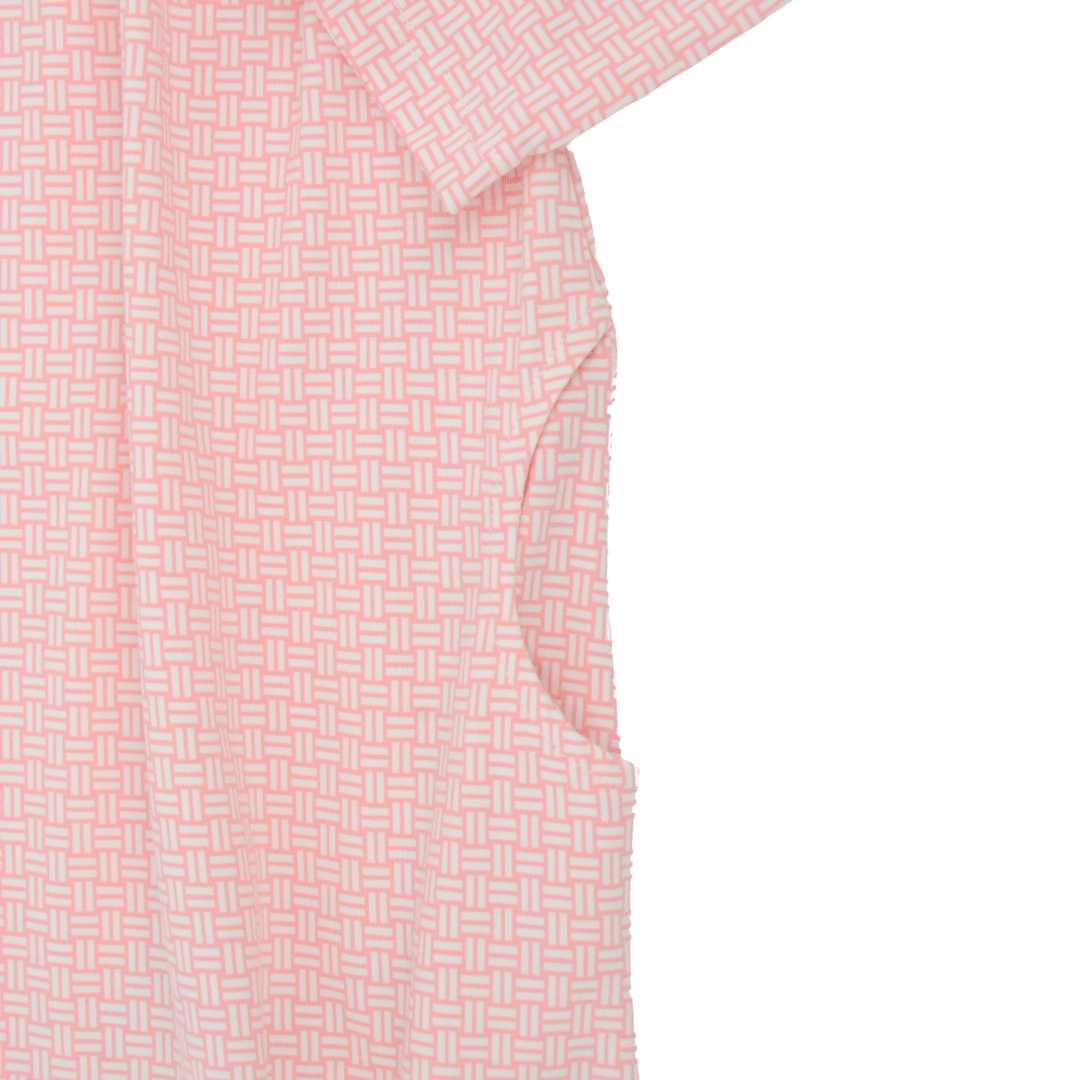Pink Basketweave Boho Dress for Girls