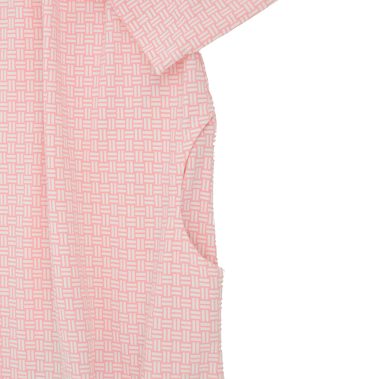 Pink Basketweave Boho Dress for Girls