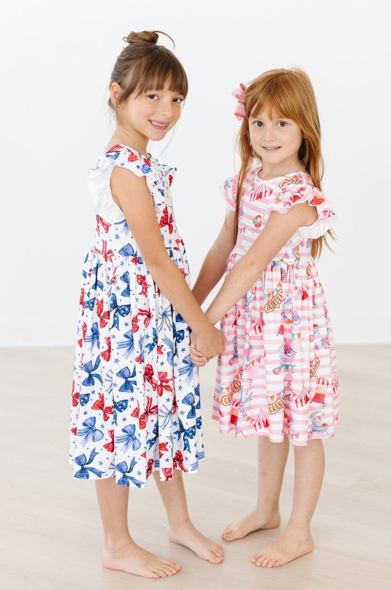 Born to Sparkle Flutter Sleeve Twirl Dress - Blissfully Lavender BoutiqueMila & Rose ®