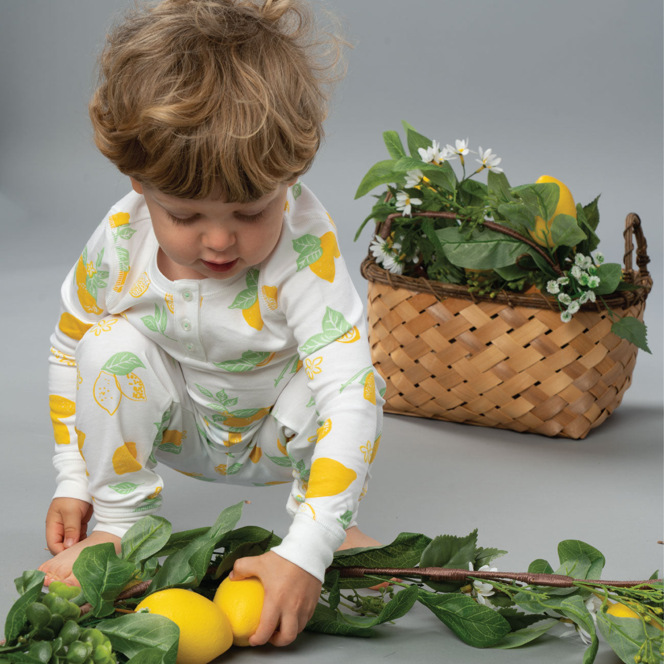 Amalfi Lemons Pima Cotton Pajama Set