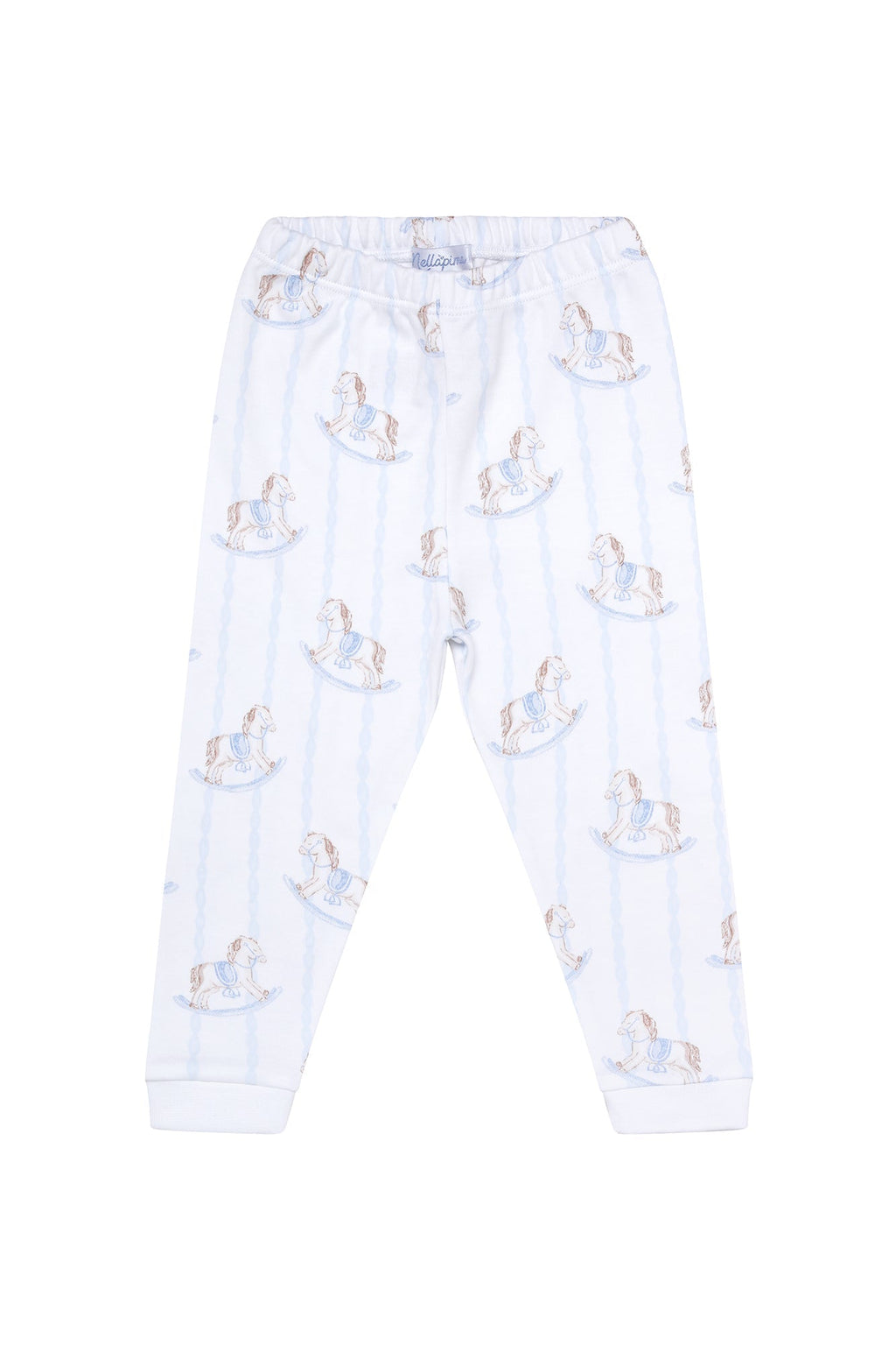 Boys Blue Rocking Horse Pajamas - Blissfully Lavender BoutiqueNella Pima