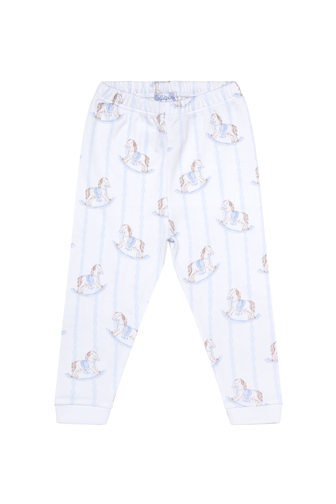 Boys Blue Rocking Horse Pajamas - Blissfully Lavender BoutiqueNella Pima