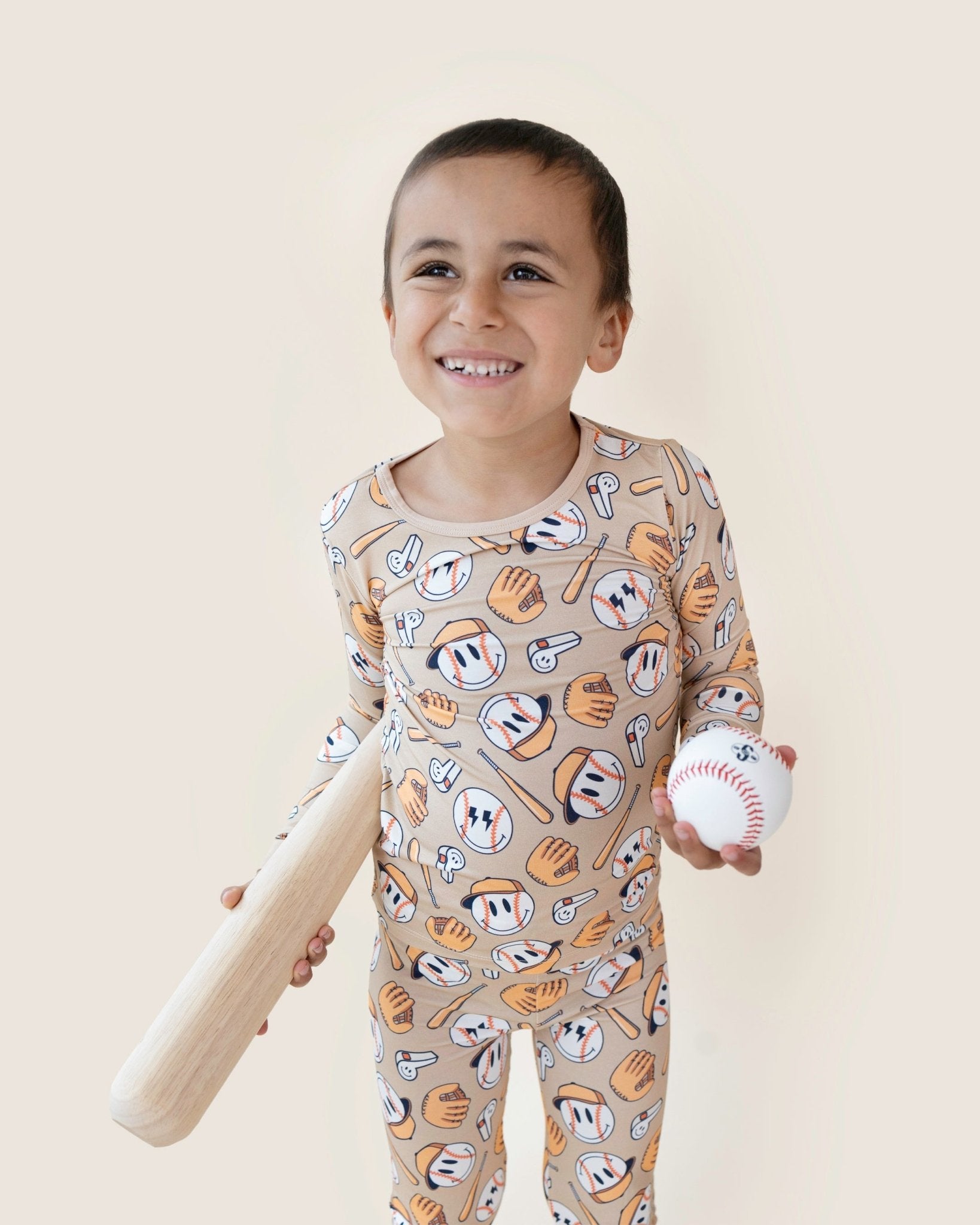 Boys Cool Catch Bamboo Two Piece Pajama Set - Blissfully Lavender BoutiqueLUCKY PANDA KIDS