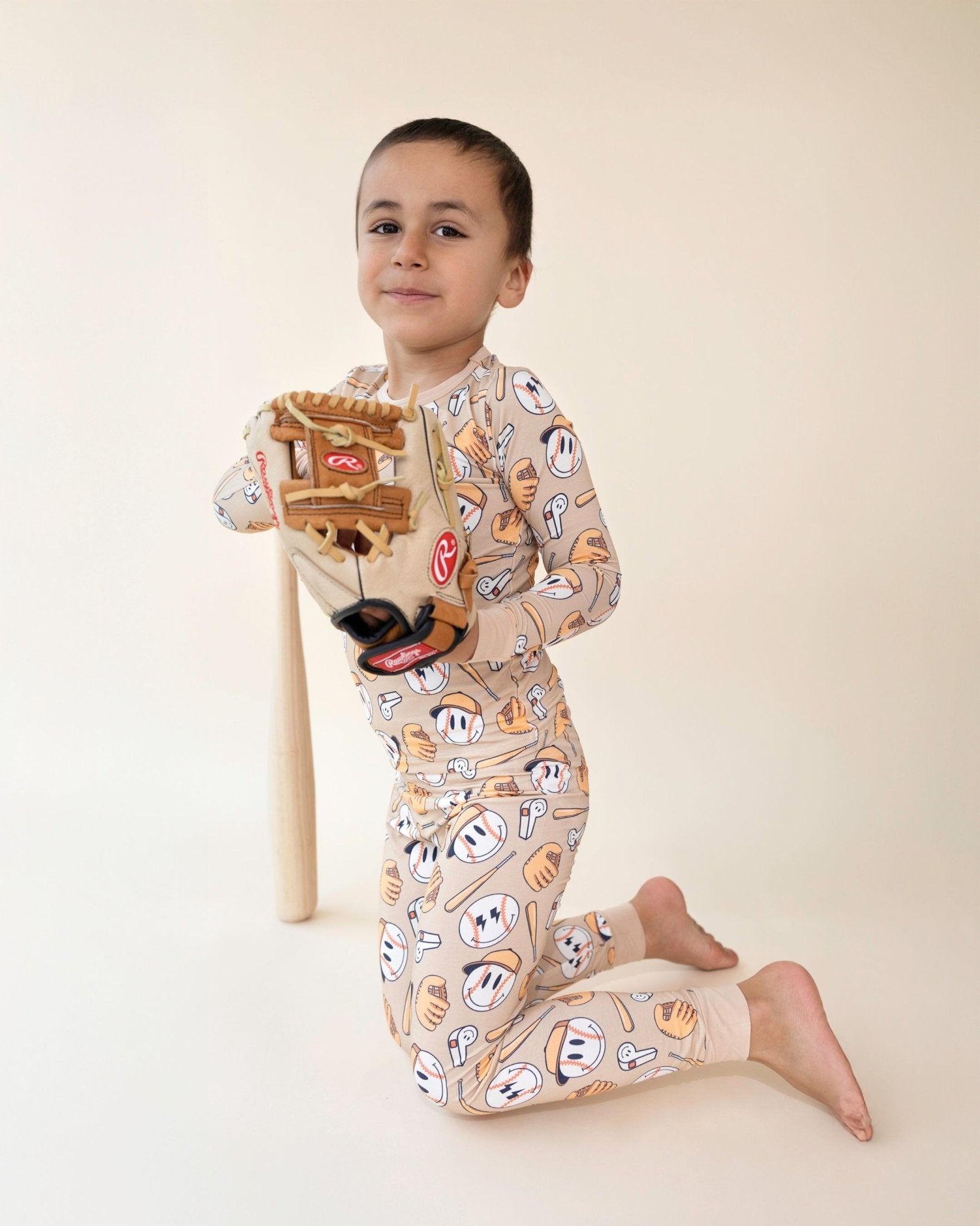 Boys Cool Catch Bamboo Two Piece Pajama Set - Blissfully Lavender BoutiqueLUCKY PANDA KIDS