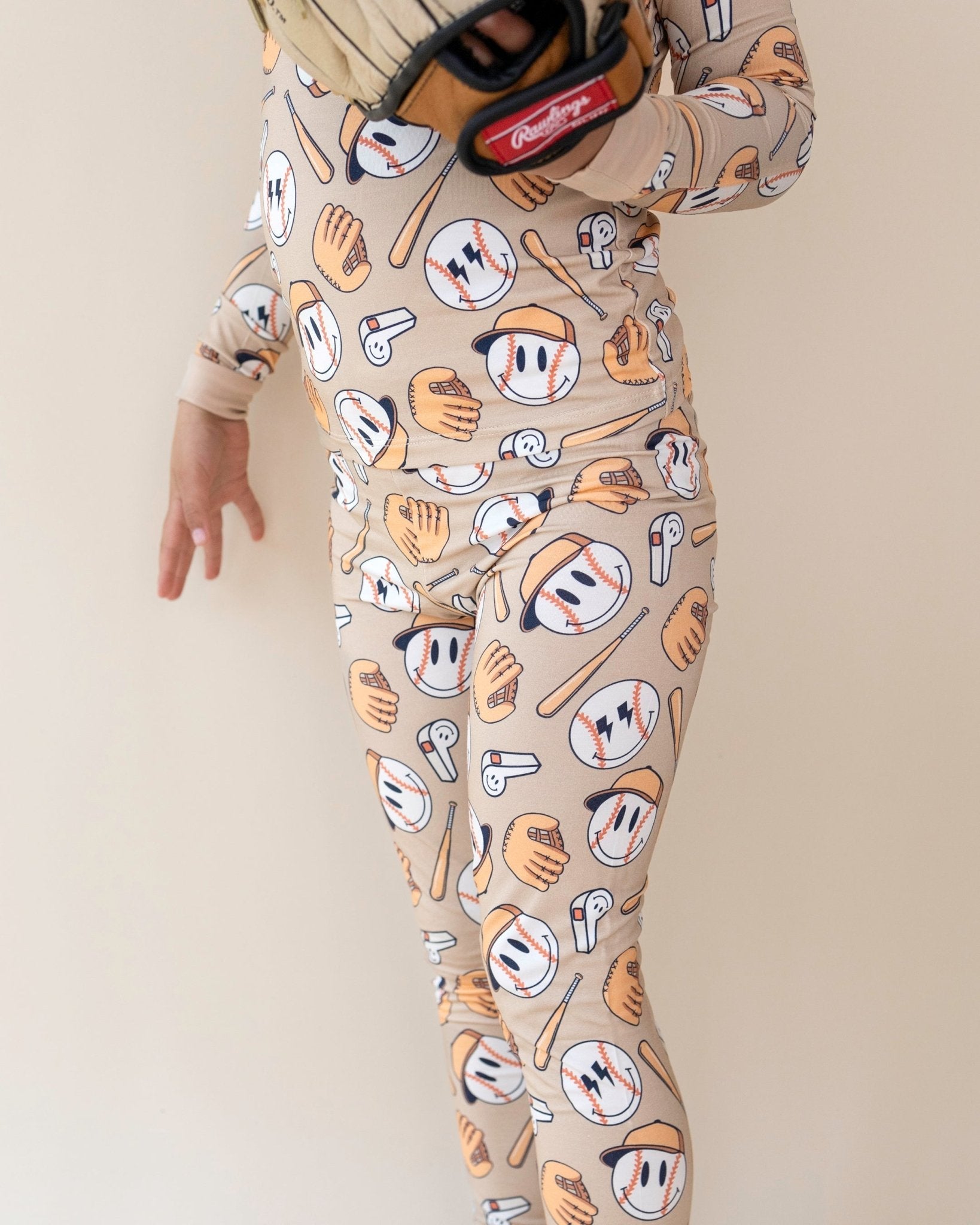 Boys Cool Catch Bamboo Two Piece Pajama Set - Blissfully Lavender BoutiqueLUCKY PANDA KIDS