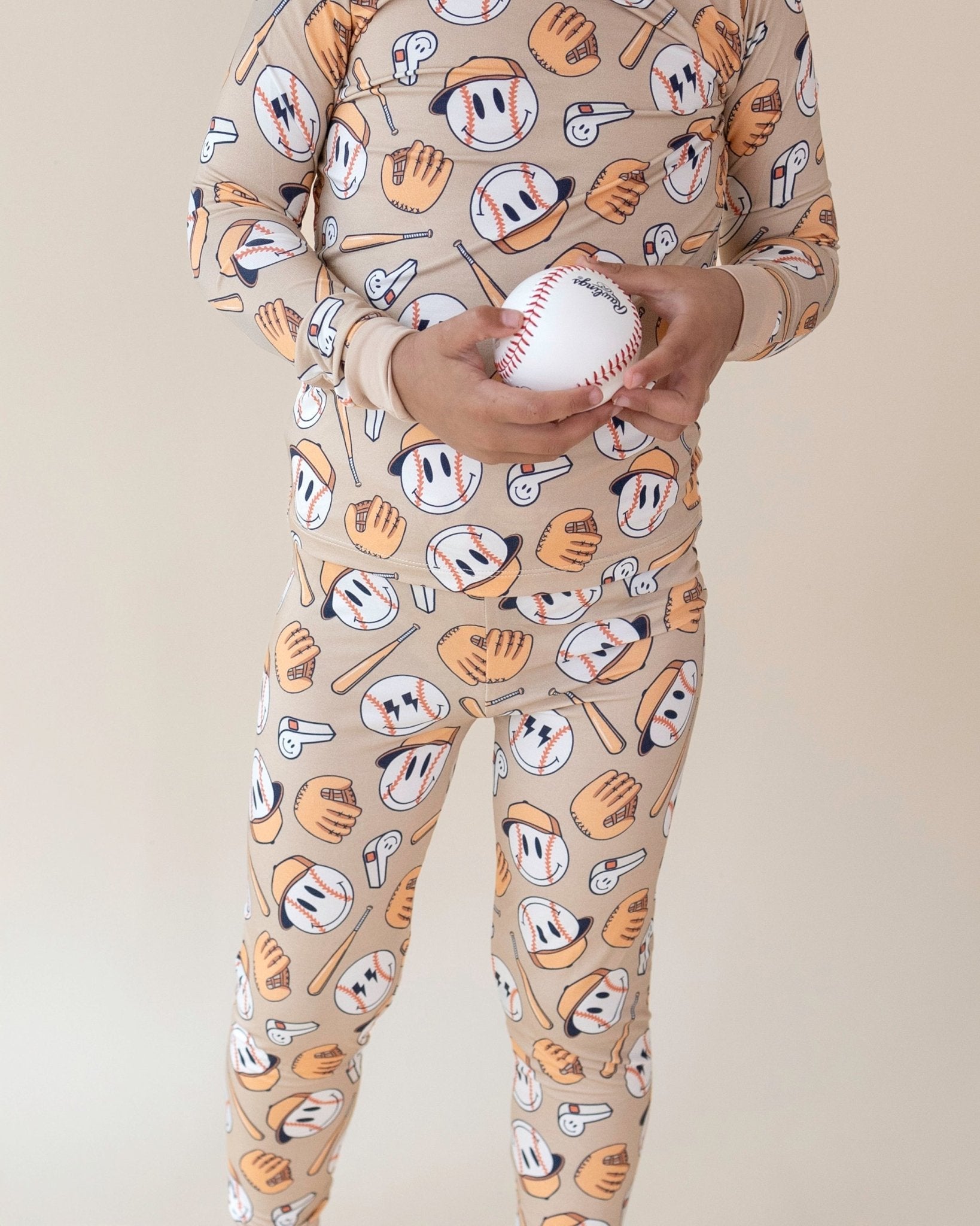 Boys Cool Catch Bamboo Two Piece Pajama Set - Blissfully Lavender BoutiqueLUCKY PANDA KIDS