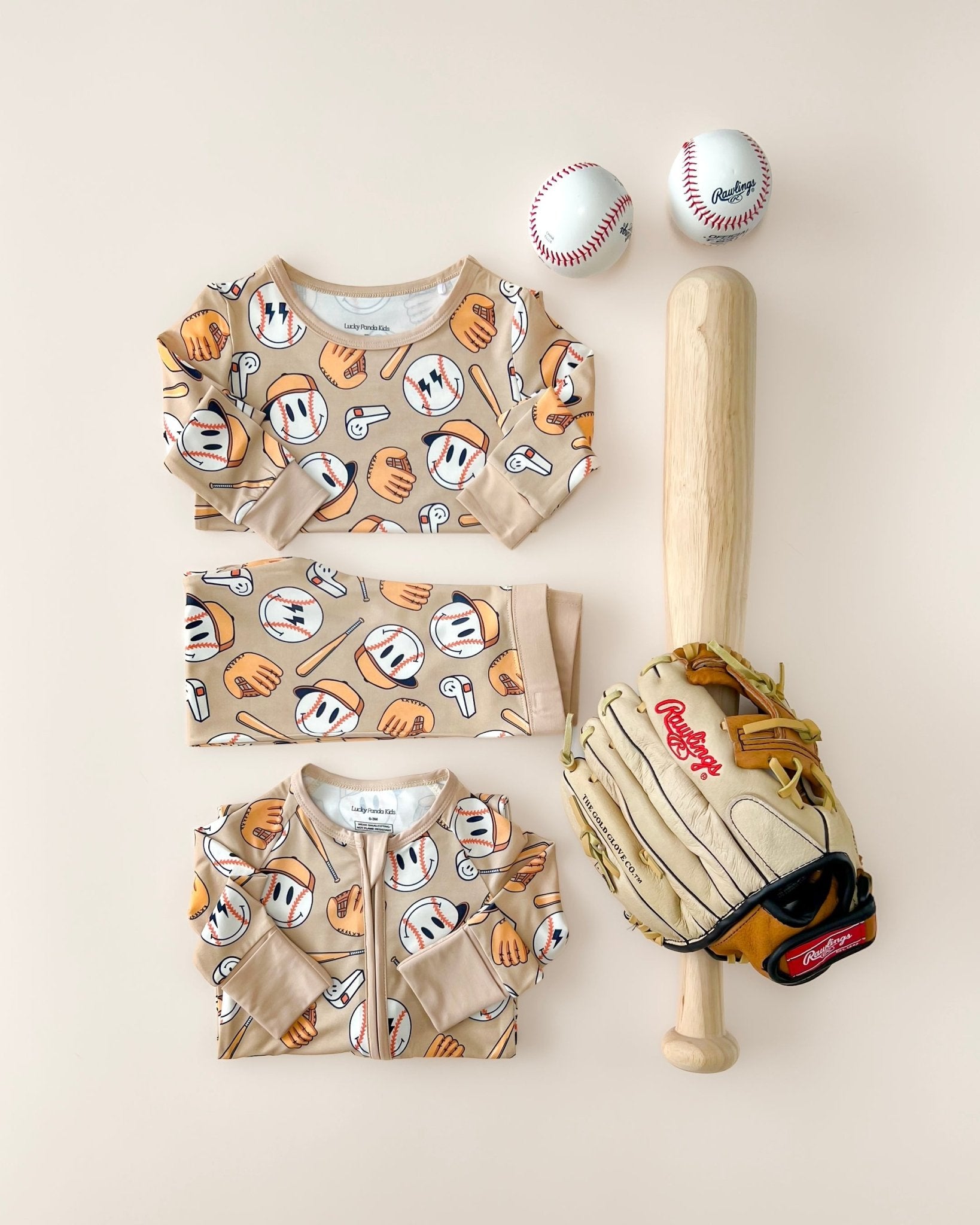 Boys Cool Catch Bamboo Two Piece Pajama Set - Blissfully Lavender BoutiqueLUCKY PANDA KIDS