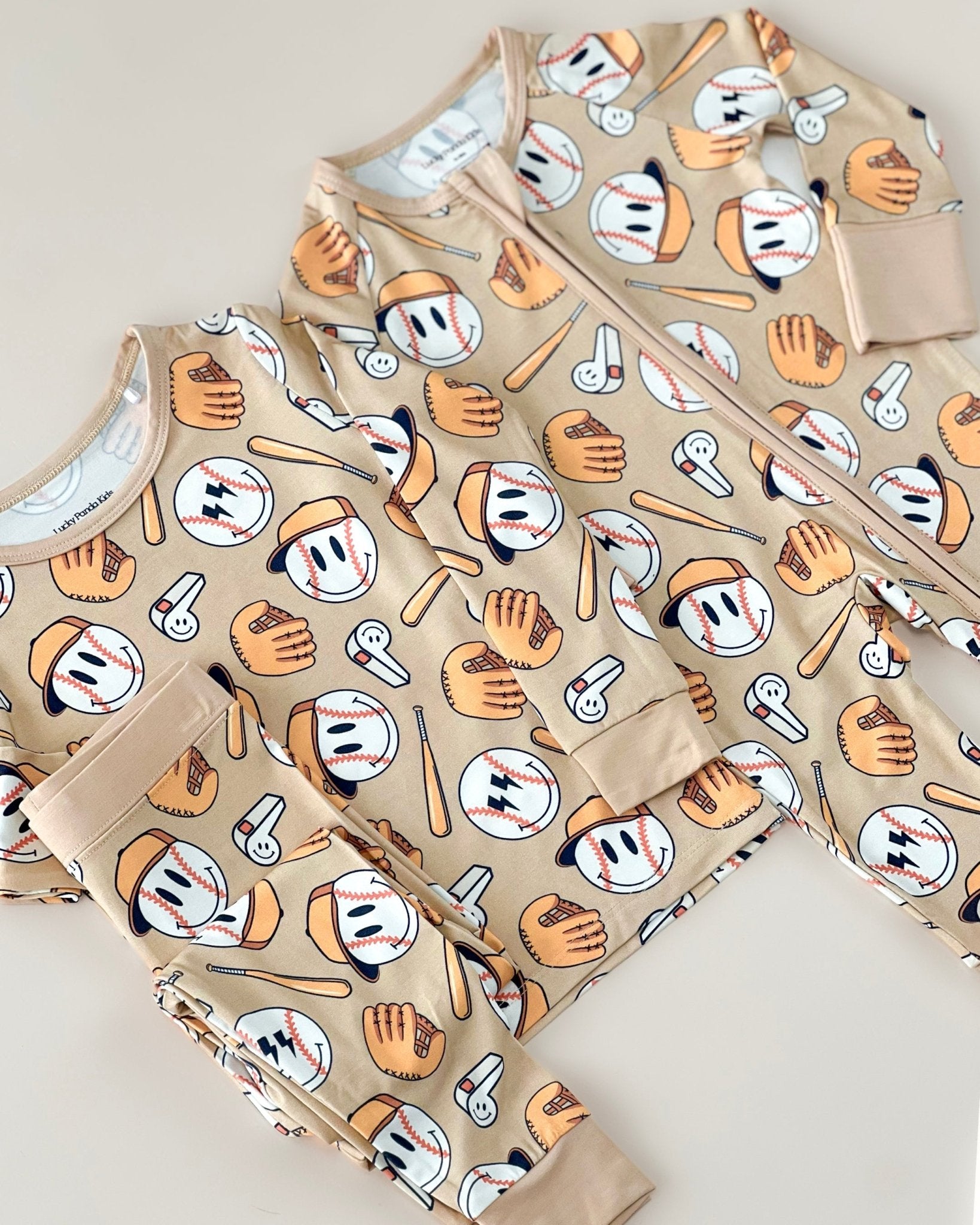 Boys Cool Catch Bamboo Two Piece Pajama Set - Blissfully Lavender BoutiqueLUCKY PANDA KIDS
