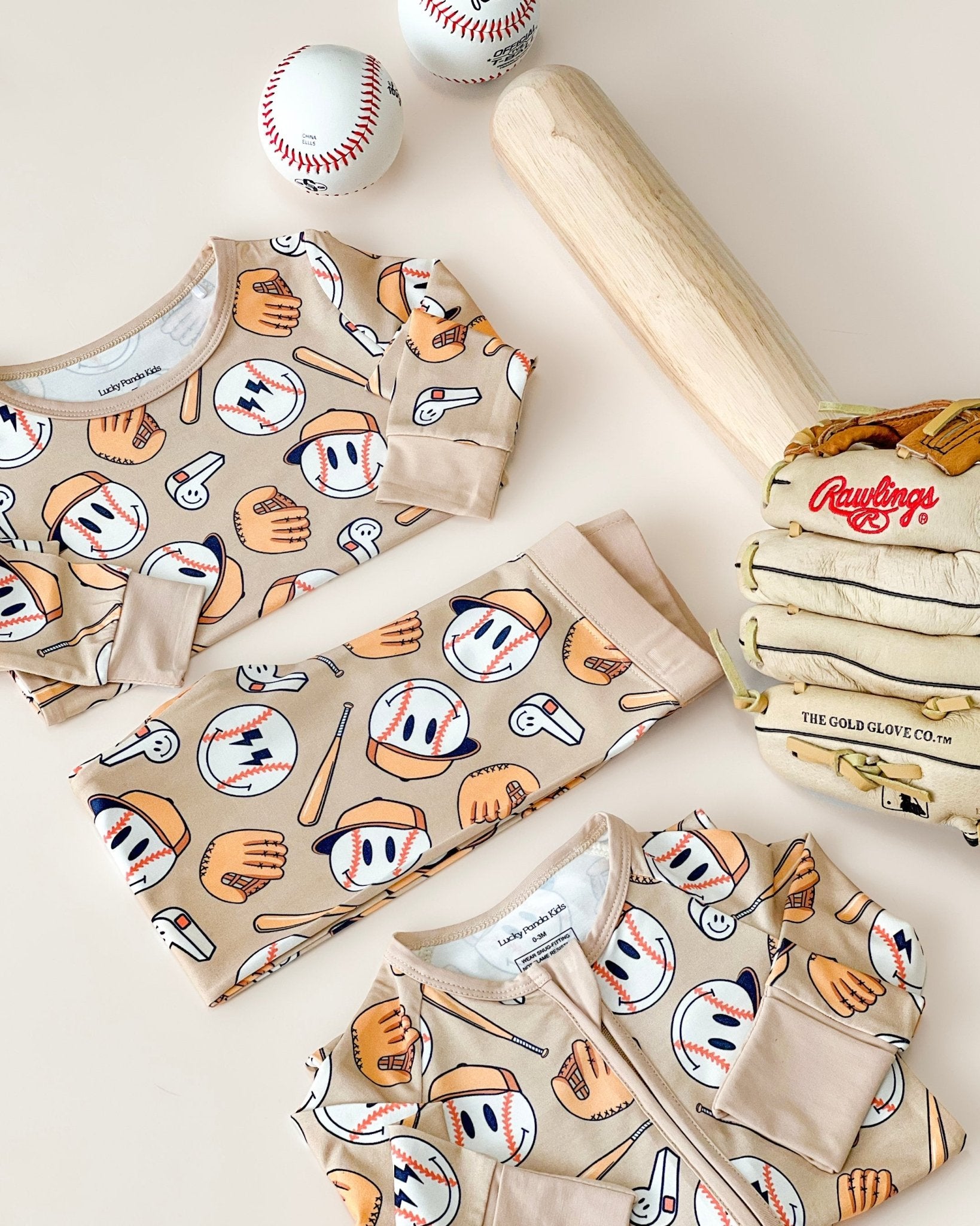 Boys Cool Catch Bamboo Two Piece Pajama Set - Blissfully Lavender BoutiqueLUCKY PANDA KIDS