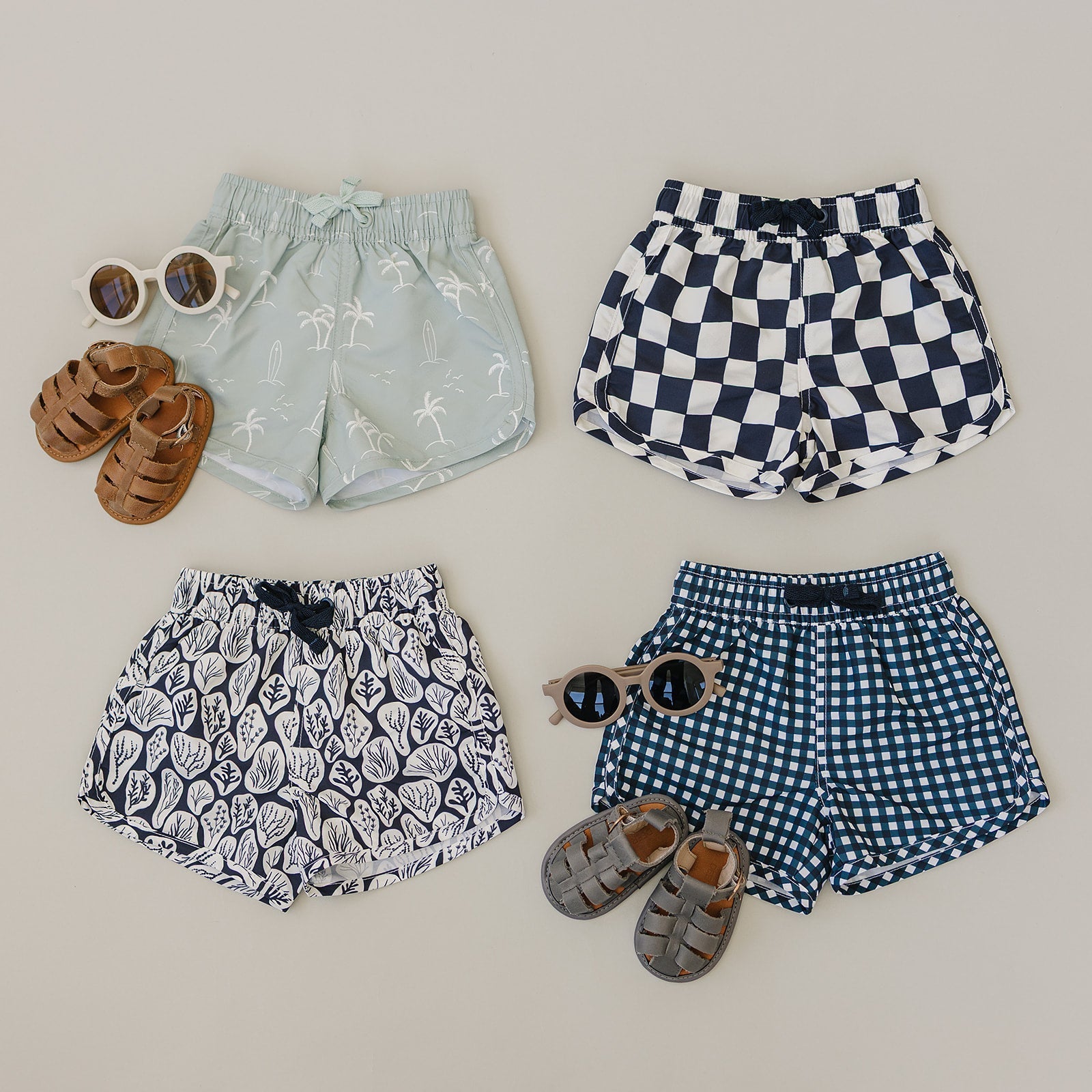Boys Coral Reef Swim Shorts - Blissfully Lavender BoutiqueMebie Baby