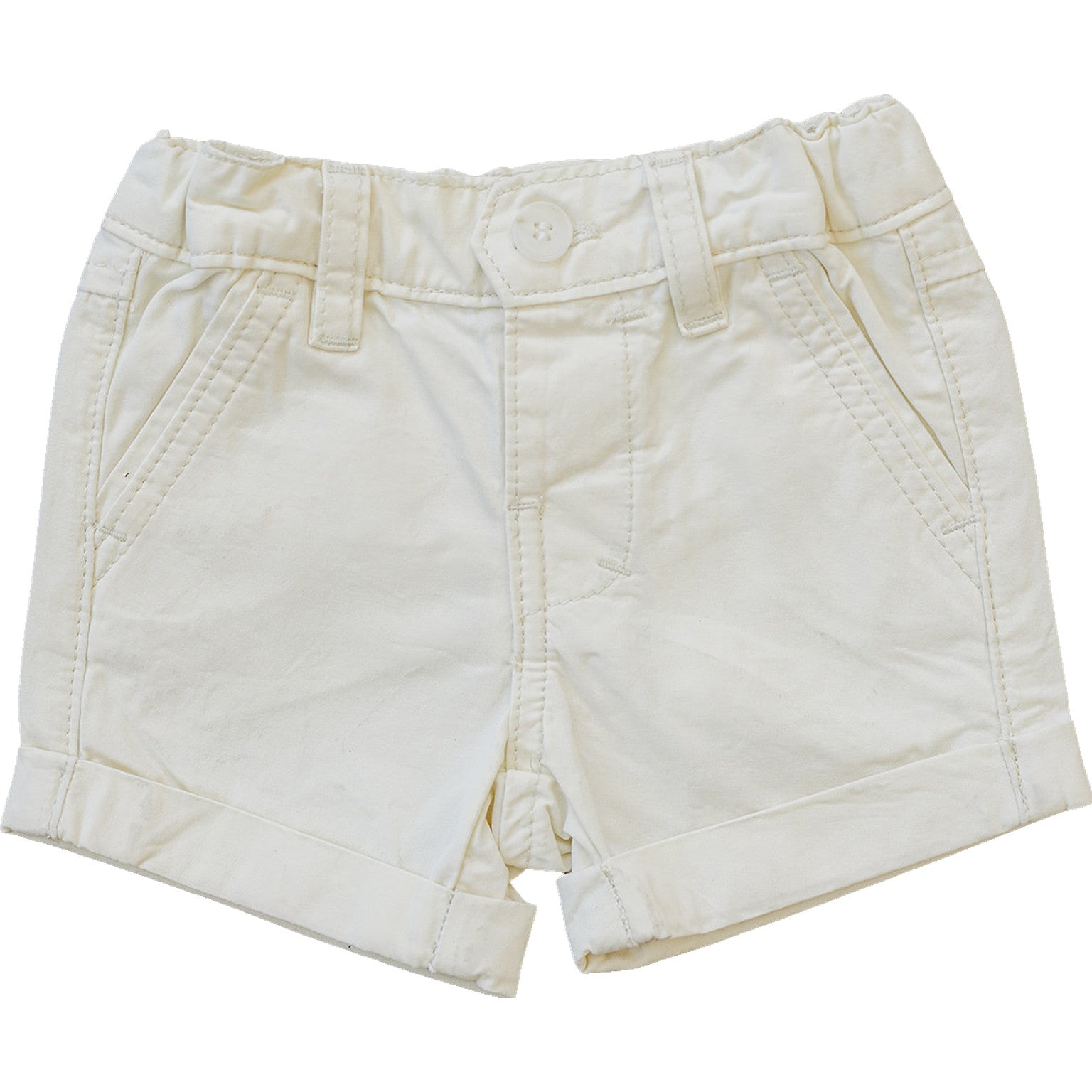 Boys Cream Chino Shorts - Blissfully Lavender BoutiqueMebie Baby