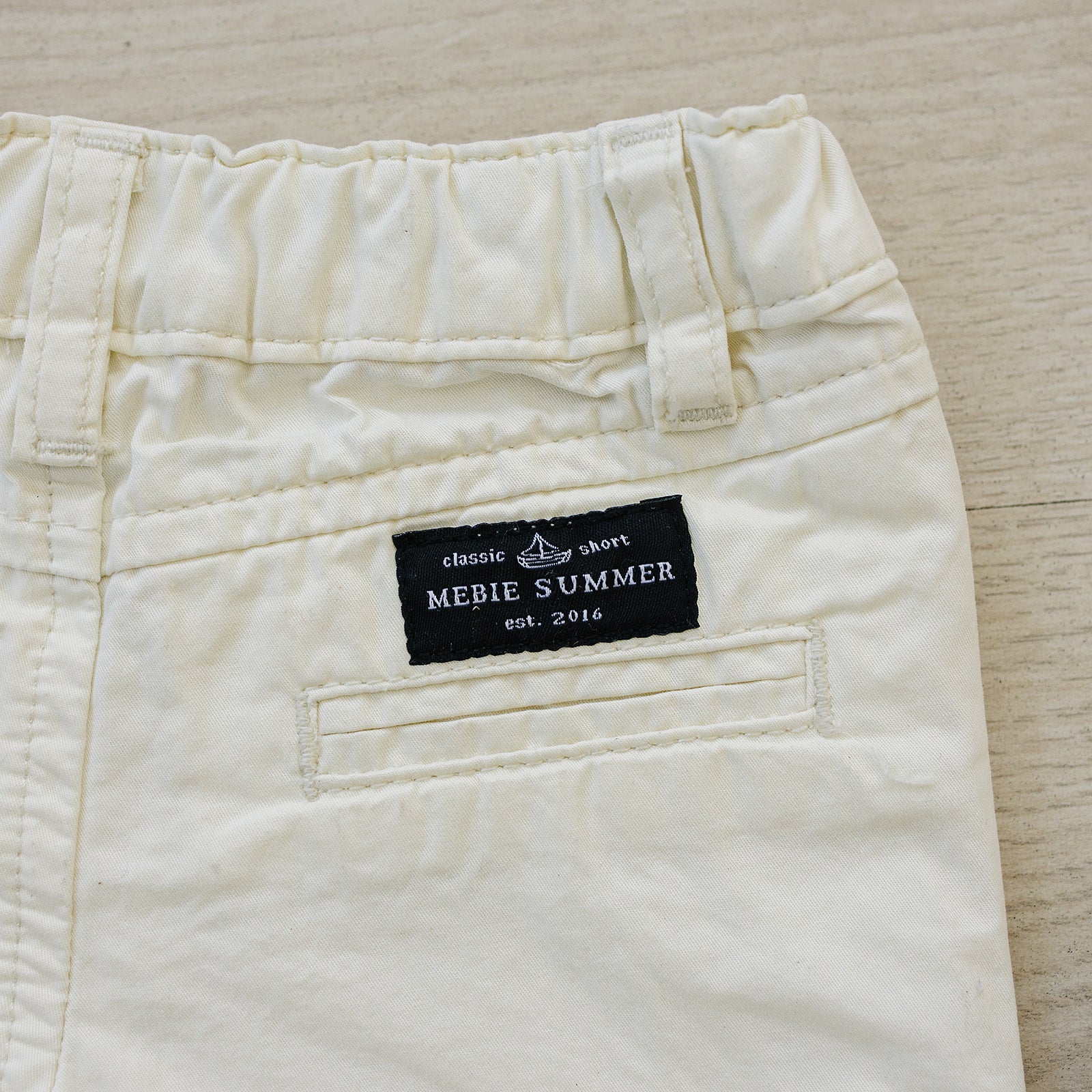 Boys Cream Chino Shorts - Blissfully Lavender BoutiqueMebie Baby