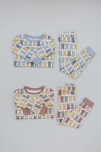 Boys Dusty Blue Bunny Bamboo Cozy Pajama Set - Blissfully Lavender BoutiqueMebie Baby