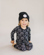 Boys Electric Smiley Bamboo Two Piece Pajama Set - Blissfully Lavender BoutiqueLUCKY PANDA KIDS