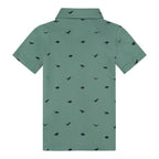 Boys Green + Dino Cotton Knit Button Down Shirt - Blissfully Lavender BoutiqueAndy & Evan