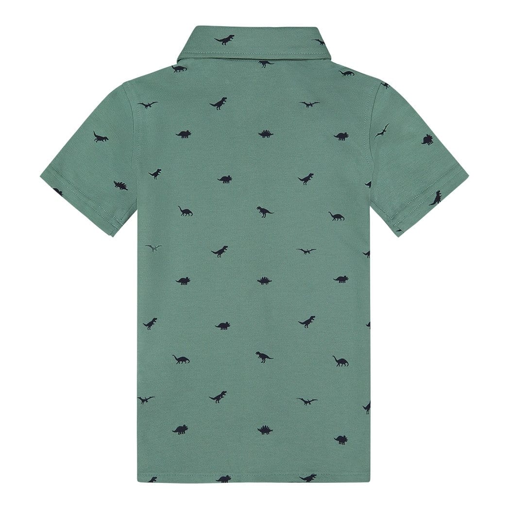 Boys Green + Dino Cotton Knit Button Down Shirt - Blissfully Lavender BoutiqueAndy & Evan