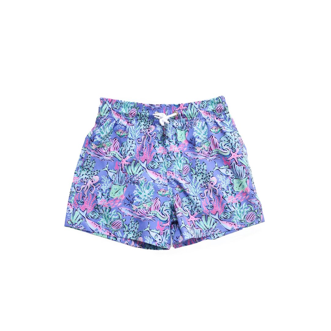 Boys Marine Life Swim Trunks - Blissfully Lavender BoutiqueBlueberry Bay