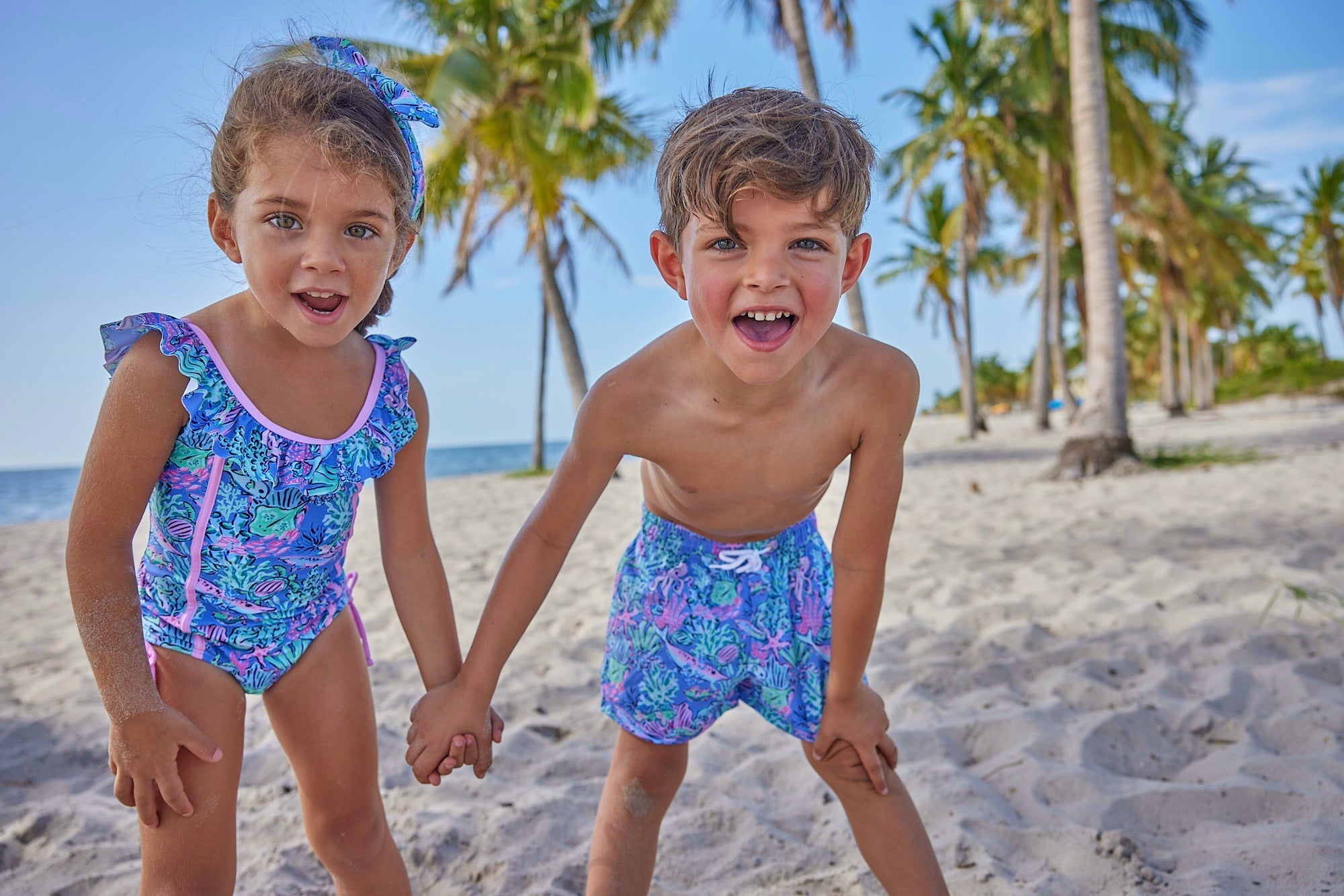 Boys Marine Life Swim Trunks - Blissfully Lavender BoutiqueBlueberry Bay