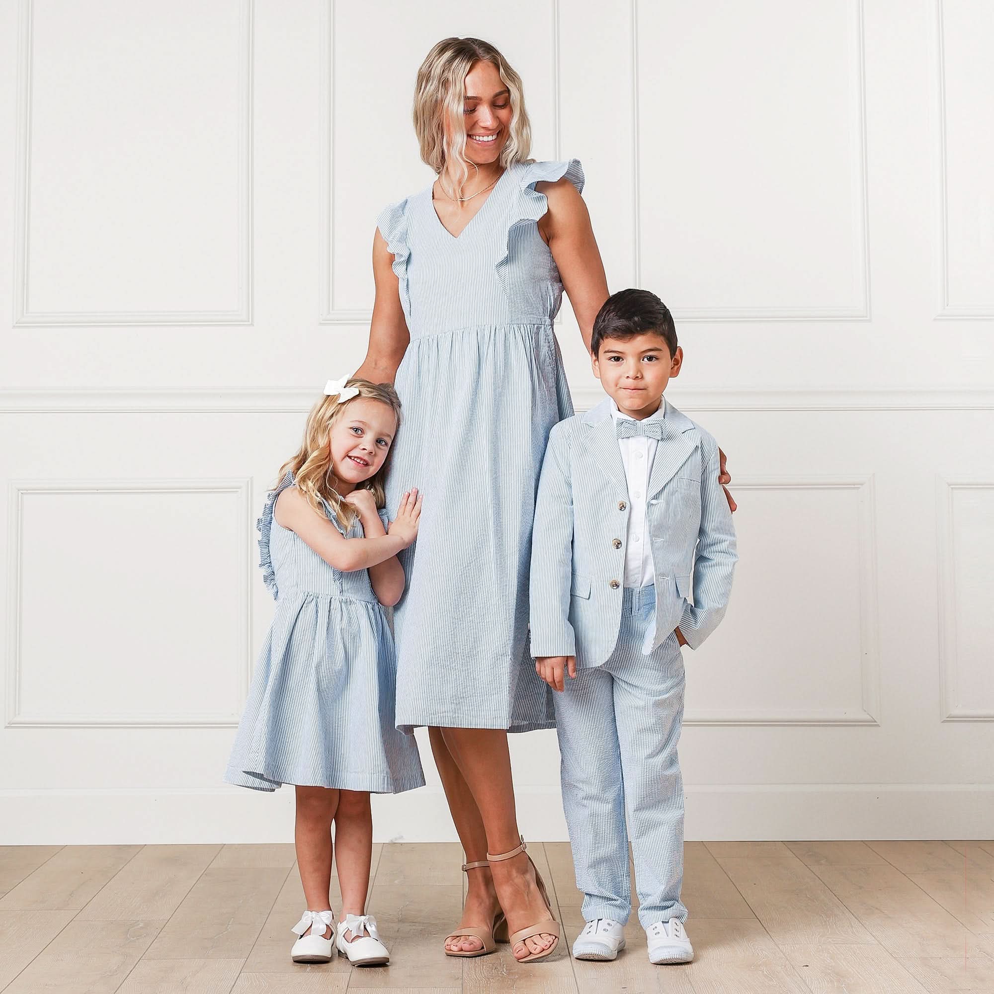 Boys Organic Seersucker Suit Jacket - Blissfully Lavender BoutiqueHope & Henry