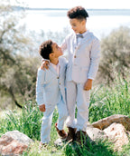 Boys Organic Seersucker Suit Pant - Blissfully Lavender BoutiqueHope & Henry