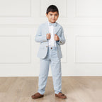Boys Organic Seersucker Suit Pant - Blissfully Lavender BoutiqueHope & Henry