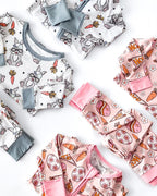 Boys Rad Bunny Bamboo Two Piece Pajama Set - Blissfully Lavender BoutiqueLUCKY PANDA KIDS
