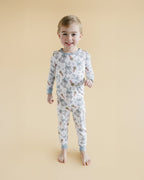 Boys Rad Bunny Bamboo Two Piece Pajama Set - Blissfully Lavender BoutiqueLUCKY PANDA KIDS