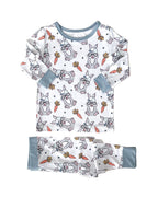 Boys Rad Bunny Bamboo Two Piece Pajama Set - Blissfully Lavender BoutiqueLUCKY PANDA KIDS