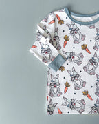 Boys Rad Bunny Bamboo Two Piece Pajama Set - Blissfully Lavender BoutiqueLUCKY PANDA KIDS
