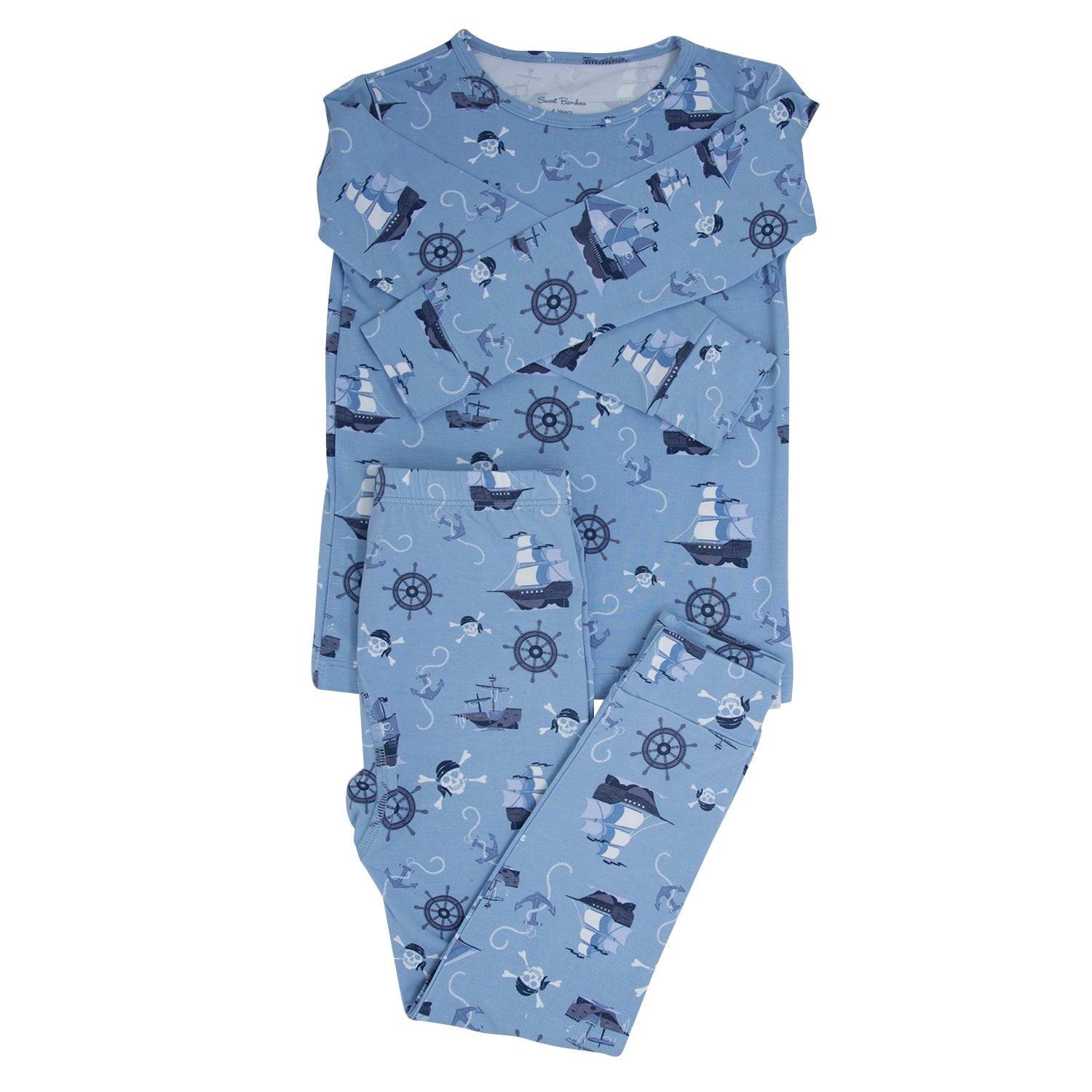 Boys Two - PIece Long Sleeve Pajama Set - Blissfully Lavender BoutiqueSweet Bamboo