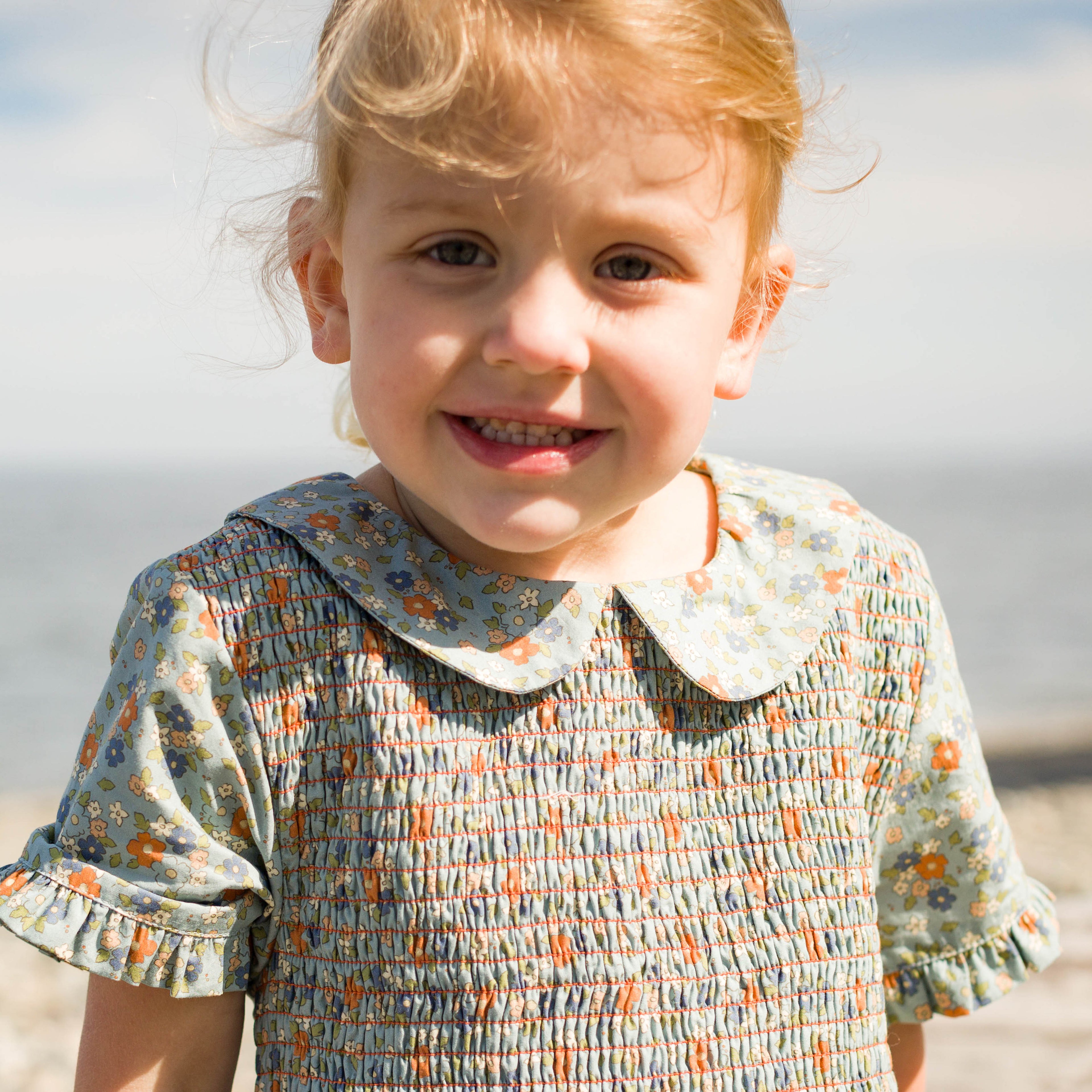 Girls Cottage Floral Briar Dress with Smocking