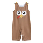 Brown Turkey Face Overalls
