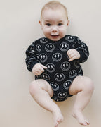 Baby Boy Electric Smiley Bubble Romper