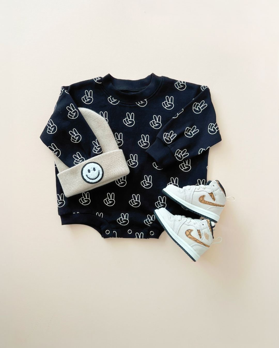 Baby Boy Good Vibes Bubble Romper