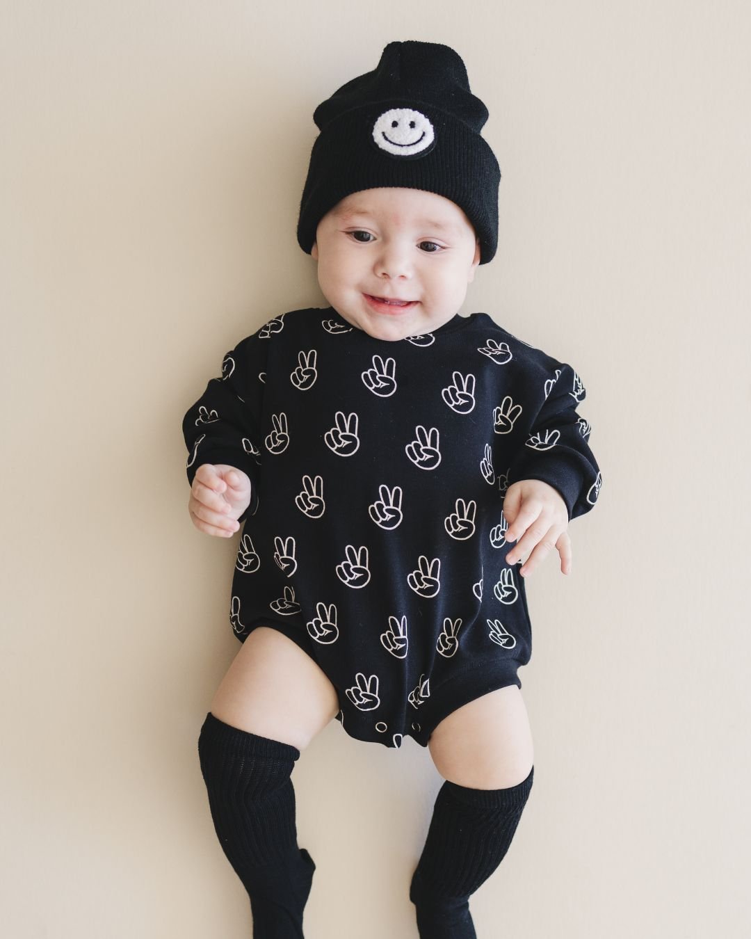Baby Boy Good Vibes Bubble Romper
