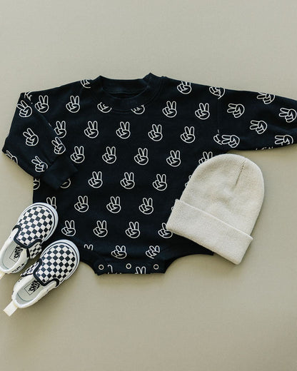 Baby Boy Good Vibes Bubble Romper