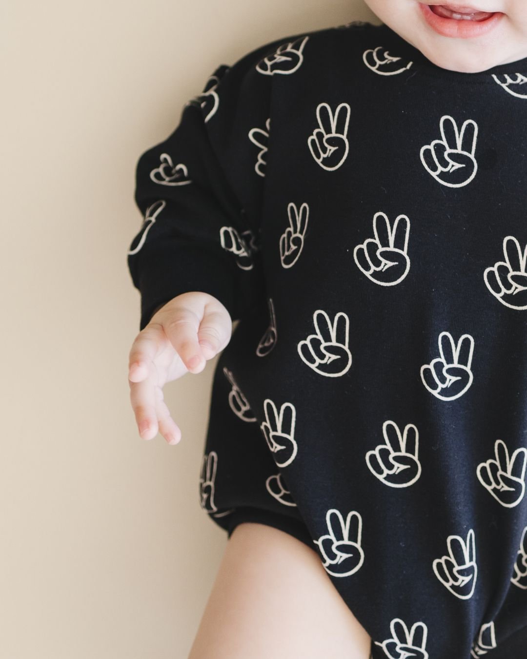 Baby Boy Good Vibes Bubble Romper
