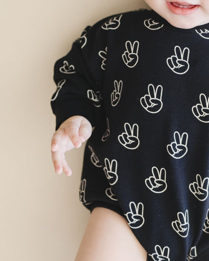 Baby Boy Good Vibes Bubble Romper