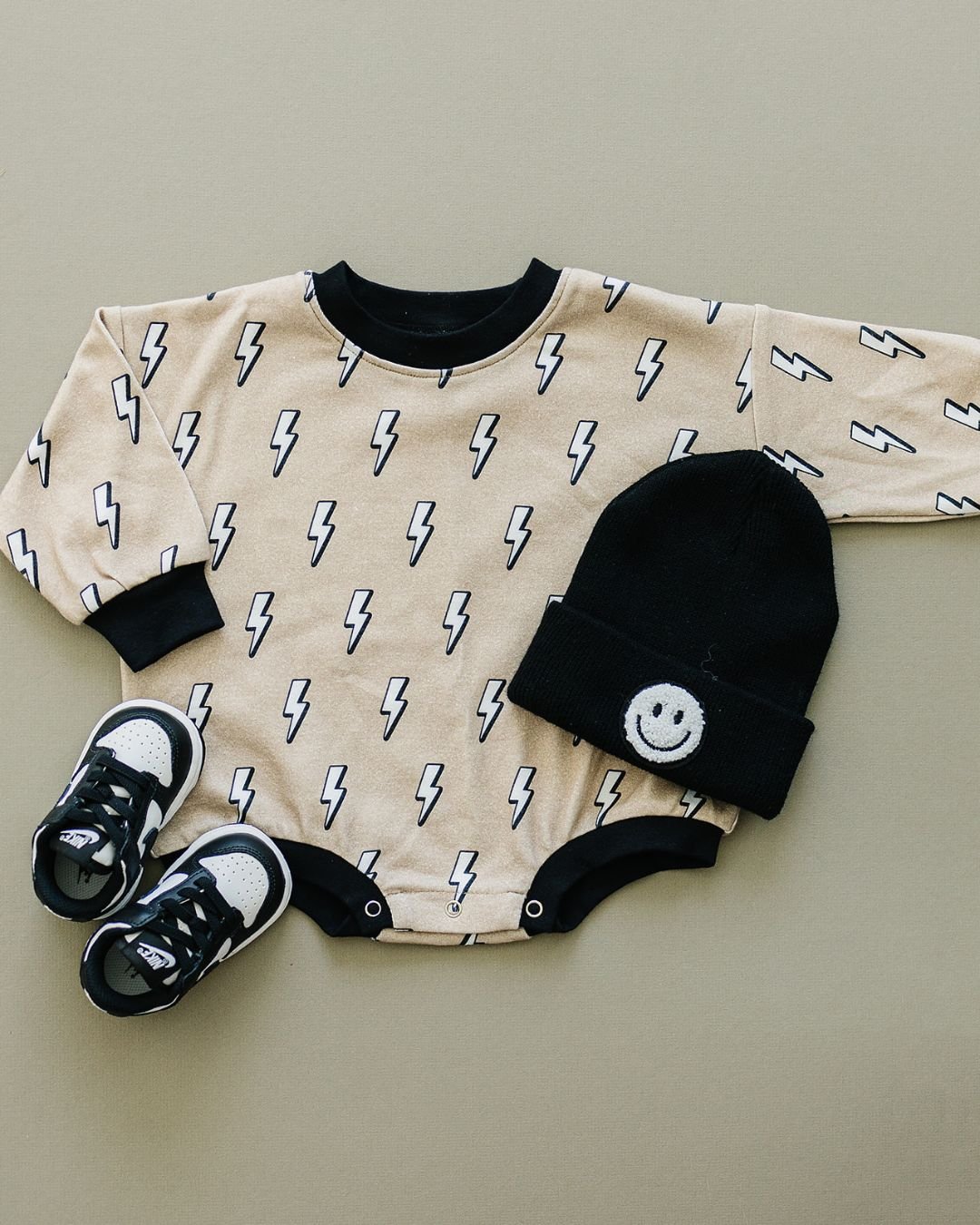 Baby Boy Lightning Bolt Bubble Romper | Lightning Bolt